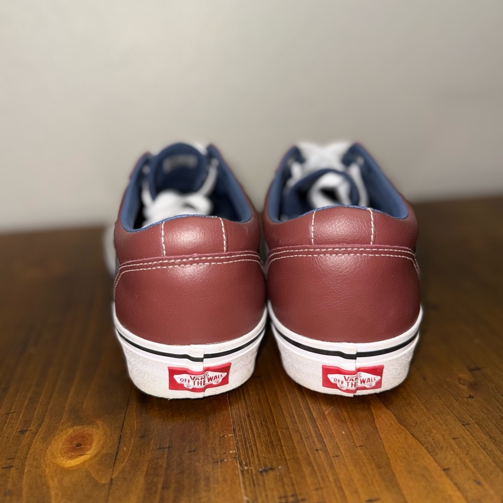 Vans Men's Brown With Blue Sneakers- Size‎ 9 - Picture 4 of 7